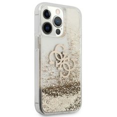 Guess GUESS GUHCP13XLG4GGO IPHONE 13 PRO MAX 6,7" ZLATÝ/ZLATÝ PEVNÝ OBAL 4G BIG LIQUID GLITTER