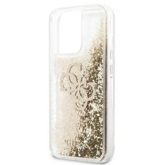 Guess GUESS GUHCP13XLG4GGO IPHONE 13 PRO MAX 6,7" ZLATÝ/ZLATÝ PEVNÝ OBAL 4G BIG LIQUID GLITTER