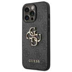 Guess GUESS GUHCP14X4GMGGR IPHONE 14 PRO MAX 6,7" ŠEDÝ/ŠEDÝ PEVNÝ OBAL 4G VELKÉ KOVOVÉ LOGO