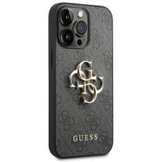 Guess GUESS GUHCP14X4GMGGR IPHONE 14 PRO MAX 6,7" ŠEDÝ/ŠEDÝ PEVNÝ OBAL 4G VELKÉ KOVOVÉ LOGO