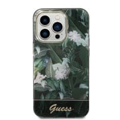 Guess GUESS GUHCP14LHGJGHA IPHONE 14 PRO 6,1" ZELENÝ/ZELENÝ PEVNÝ OBAL JUNGLE COLLECTION