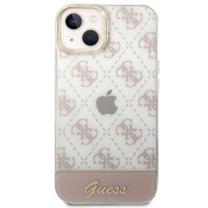 Guess GUESS GUHCP14MHG4MHP IPHONE 14 PLUS / 15 PLUS 6,7" RŮŽOVÉ/RŮŽOVÉ PEVNÉ POUZDRO 4G PATTERN SCRIPT