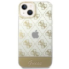 Guess GUESS GUHCP14MHG4MHG IPHONE 14 PLUS / 15 PLUS 6,7" ZLATÝ/ZLATÝ PEVNÝ OBAL 4G PATTERN SCRIPT