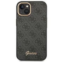 Guess GUESS GUHCP14MHG4SHK IPHONE 14 PLUS / 15 PLUS 6,7" ČERNÝ/ČERNÝ PEVNÝ OBAL 4G VINTAGE GOLD LOGO