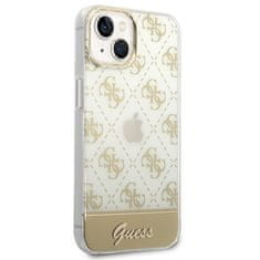 Guess GUESS GUHCP14MHG4MHG IPHONE 14 PLUS / 15 PLUS 6,7" ZLATÝ/ZLATÝ PEVNÝ OBAL 4G PATTERN SCRIPT