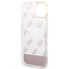 Guess GUESS GUHCP14MHG4MHP IPHONE 14 PLUS / 15 PLUS 6,7" RŮŽOVÉ/RŮŽOVÉ PEVNÉ POUZDRO 4G PATTERN SCRIPT