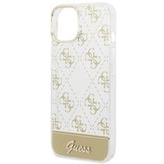 Guess GUESS GUHCP14MHG4MHG IPHONE 14 PLUS / 15 PLUS 6,7" ZLATÝ/ZLATÝ PEVNÝ OBAL 4G PATTERN SCRIPT