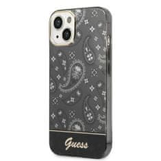 Guess GUESS GUHCP14MHGBNHK IPHONE 14 PLUS / 15 PLUS 6,7" ČERNO/ČERNÉ PEVNÉ POUZDRO BANDANA PAISLEY