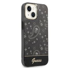 Guess GUESS GUHCP14MHGBNHK IPHONE 14 PLUS / 15 PLUS 6,7" ČERNO/ČERNÉ PEVNÉ POUZDRO BANDANA PAISLEY