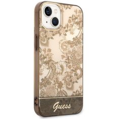 Guess GUESS GUHCP14SHGPLHC IPHONE 14 / 15 / 13 6,1" OKROVÉ PEVNÉ POUZDRO PORCELAIN COLLECTION