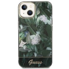 Guess GUESS GUHCP14MHGJGHA IPHONE 14 PLUS / 15 PLUS 6,7" ZELENÝ/ZELENÝ PEVNÝ OBAL JUNGLE COLLECTION