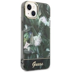 Guess GUESS GUHCP14MHGJGHA IPHONE 14 PLUS / 15 PLUS 6,7" ZELENÝ/ZELENÝ PEVNÝ OBAL JUNGLE COLLECTION