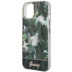 Guess GUESS GUHCP14MHGJGHA IPHONE 14 PLUS / 15 PLUS 6,7" ZELENÝ/ZELENÝ PEVNÝ OBAL JUNGLE COLLECTION