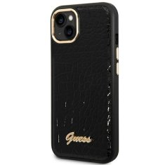 Guess GUESS GUHCP14MHGCRHK IPHONE 14 PLUS / 15 PLUS 6,7" ČERNO/ČERNÉ PEVNÉ POUZDRO CROCO COLLECTION