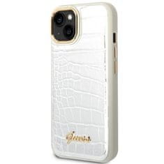 Guess GUESS GUHCP14MHGCRHS IPHONE 14 PLUS / 15 PLUS 6,7" STŘÍBRNÝ/STŘÍBRNÝ PEVNÝ OBAL CROCO COLLECTION