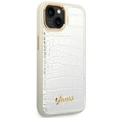 Guess GUESS GUHCP14MHGCRHS IPHONE 14 PLUS / 15 PLUS 6,7" STŘÍBRNÝ/STŘÍBRNÝ PEVNÝ OBAL CROCO COLLECTION