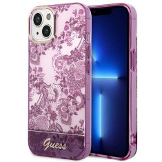 Guess GUESS GUHCP14MHGPLHF IPHONE 14 PLUS / 15 PLUS 6,7" FUCHSIOVÉ/FUSCHIA PEVNÉ POUZDRO PORCELAIN COLLECTION