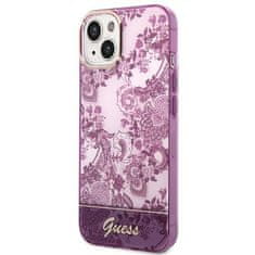 Guess GUESS GUHCP14MHGPLHF IPHONE 14 PLUS / 15 PLUS 6,7" FUCHSIOVÉ/FUSCHIA PEVNÉ POUZDRO PORCELAIN COLLECTION