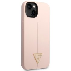 Guess GUESS GUHCP14MSLTGP IPHONE 14 PLUS / 15 PLUS 6,7" RŮŽOVÝ/RŮŽOVÝ PEVNÝ OBAL SILIKONOVÝ TROJÚHELNÍK