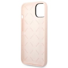 Guess GUESS GUHCP14MSLTGP IPHONE 14 PLUS / 15 PLUS 6,7" RŮŽOVÝ/RŮŽOVÝ PEVNÝ OBAL SILIKONOVÝ TROJÚHELNÍK