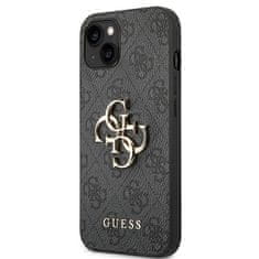 Guess GUESS GUHCP14S4GMGGR IPHONE 14 / 15 / 13 6,1" ŠEDÝ/ŠEDÝ PEVNÝ OBAL 4G BIG METAL LOGO