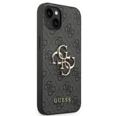 Guess GUESS GUHCP14S4GMGGR IPHONE 14 / 15 / 13 6,1" ŠEDÝ/ŠEDÝ PEVNÝ OBAL 4G BIG METAL LOGO