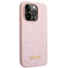 Guess GUESS GUHCP14XHGGSHP IPHONE 14 PRO MAX 6,7" RÓŻOWY/PINK HARD CASE GLITTER SCRIPT