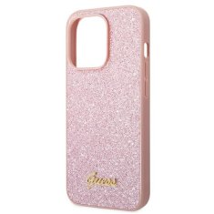 Guess GUESS GUHCP14XHGGSHP IPHONE 14 PRO MAX 6,7" RÓŻOWY/PINK HARD CASE GLITTER SCRIPT