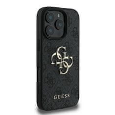 Guess GUESS GUHCP16L4GMGGR IPHONE 16 PRO 6,3" ČERNÝ/ČERNÝ PEVNÝ OBAL 4G VELKÉ LOGO