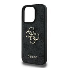 Guess GUESS GUHCP16L4GMGGR IPHONE 16 PRO 6,3" ČERNÝ/ČERNÝ PEVNÝ OBAL 4G VELKÉ LOGO