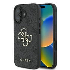 Guess GUESS GUHCP16S4GMGGR IPHONE 16 6,1" ČERNÝ/ČERNÝ PEVNÝ OBAL 4G VELKÉ LOGO