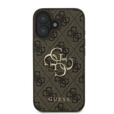 Guess GUESS GUHCP16M4GMGBR IPHONE 16 PLUS 6,7" HNĚDÝ/HNĚDÝ PEVNÝ OBAL 4G VELKÉ LOGO