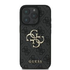 Guess GUESS GUHCP16X4GMGGR IPHONE 16 PRO MAX 6,9" ČERNÝ/ČERNÝ PEVNÝ OBAL 4G VELKÉ LOGO