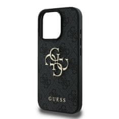 Guess GUESS GUHCP16X4GMGGR IPHONE 16 PRO MAX 6,9" ČERNÝ/ČERNÝ PEVNÝ OBAL 4G VELKÉ LOGO