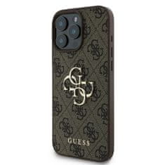 Guess GUESS GUHCP16X4GMGBR IPHONE 16 PRO MAX 6,9" HNĚDÝ/HNĚDÝ PEVNÝ OBAL 4G VELKÉ LOGO