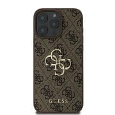 Guess GUESS GUHCP16X4GMGBR IPHONE 16 PRO MAX 6,9" HNĚDÝ/HNĚDÝ PEVNÝ OBAL 4G VELKÉ LOGO