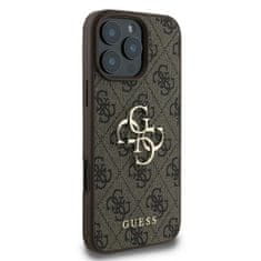 Guess GUESS GUHCP16X4GMGBR IPHONE 16 PRO MAX 6,9" HNĚDÝ/HNĚDÝ PEVNÝ OBAL 4G VELKÉ LOGO