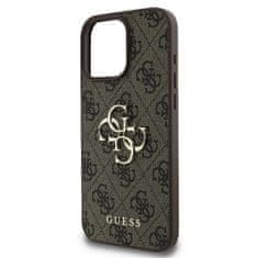 Guess GUESS GUHCP16X4GMGBR IPHONE 16 PRO MAX 6,9" HNĚDÝ/HNĚDÝ PEVNÝ OBAL 4G VELKÉ LOGO