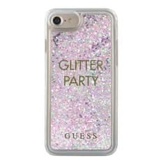 Guess GUESS GUHCP7GLUQPU IPHONE 6/7/8 /SE 2020 / SE 2022 FIALOVÝ/FIALOVÝ PEVNÝ OBAL LIQUID GLITTER PARTY