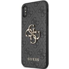 Guess GUESS GUHCPX4GMGGR IPHONE X/XS ŠEDÝ/ŠEDÝ PEVNÝ OBAL 4G VELKÉ KOVOVÉ LOGO