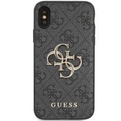 Guess GUESS GUHCPX4GMGGR IPHONE X/XS ŠEDÝ/ŠEDÝ PEVNÝ OBAL 4G VELKÉ KOVOVÉ LOGO