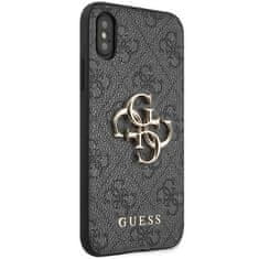 Guess GUESS GUHCPX4GMGGR IPHONE X/XS ŠEDÝ/ŠEDÝ PEVNÝ OBAL 4G VELKÉ KOVOVÉ LOGO