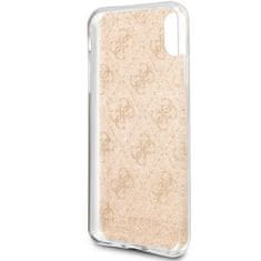 Guess GUESS GUHCPXPCU4GLGO IPHONE X/XS ZLATÝ/ZLATÝ PEVNÝ OBAL 4G GLITTER