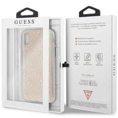 Guess GUESS GUHCPXPCU4GLGO IPHONE X/XS ZLATÝ/ZLATÝ PEVNÝ OBAL 4G GLITTER