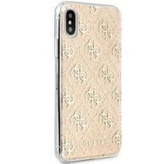 Guess GUESS GUHCPXPCU4GLGO IPHONE X/XS ZLATÝ/ZLATÝ PEVNÝ OBAL 4G GLITTER