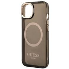 Guess GUESS GUHMP14MHTCMK IPHONE 14 PLUS / 15 PLUS 6,7" ČERNO/ČERNÉ PEVNÉ POUZDRO GOLD OUTLINE TRANSLUCENT MAGSAFE