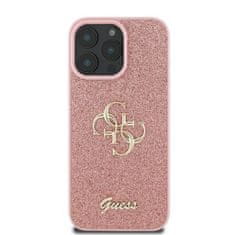 Guess GUESS GUHCP16LHG4SGP IPHONE 16 PRO 6,3" RŮŽOVÝ/RŮŽOVÝ PEVNÝ OBAL FIXED GLITTER BIG 4G