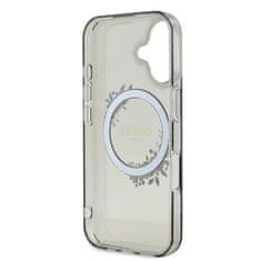 Guess GUESS GUHMP16SHFWFCK IPHONE 16 6,1" ČERNO/ČERNÉ PEVNÉ POUZDRO IML FLOWERS WREATH MAGSAFE