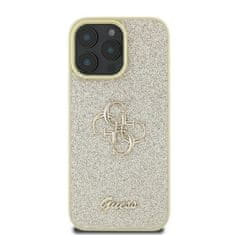 Guess GUESS GUHCP16LHG4SGD IPHONE 16 PRO 6,3" ZLATÝ/ZLATÝ PEVNÝ OBAL FIXED GLITTER BIG 4G