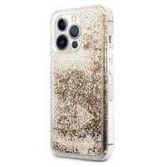 Guess GUESS GUOHCP14LGLHFLGO IPHONE 14 PRO 6,1" ZLATÝ/ZLATÝ PEVNÝ OBAL GLITTER CHARMS